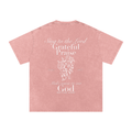 Salmon Snow Washed Oversized Cotton T-Shirt